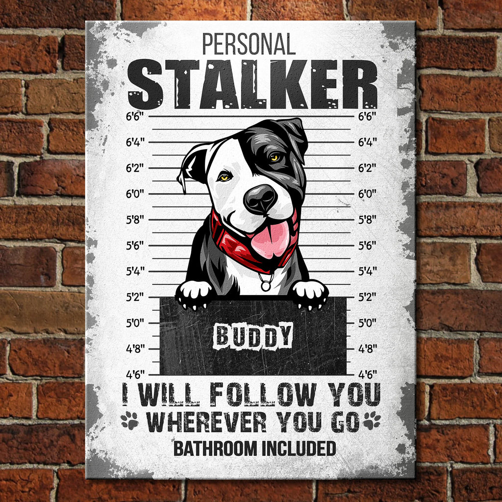 Accepeer | The "Pawsitively" Loyal Sign - Funny Personalized Dog Bathroom Metal Decor