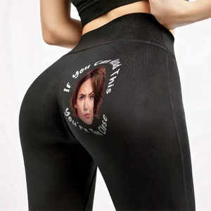 Accepeer Custom Women’s Leggings – Personalized “Eyes Up Here” Photo Gift for Wife & Anniversary