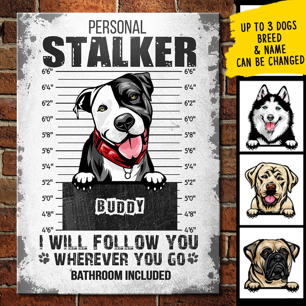 Accepeer | The "Pawsitively" Loyal Sign - Funny Personalized Dog Bathroom Metal Decor