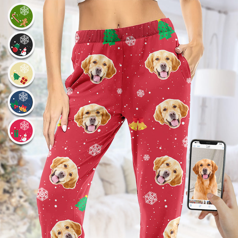 Accepeer Custom Photo Me & My Pets - Dog & Cat Personalized Photo Pajama Pants - New Arrival, Christmas Gift For Pet Owners