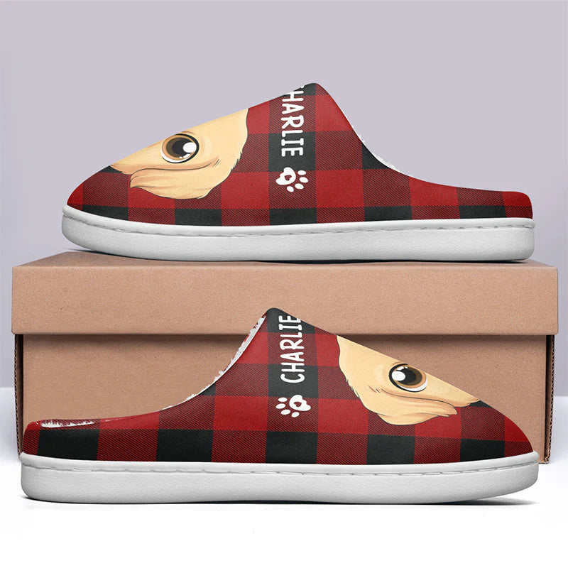 Accepeer | The Wet Nose Comfort Slippers: Personalized Coziness for Pet Lovers