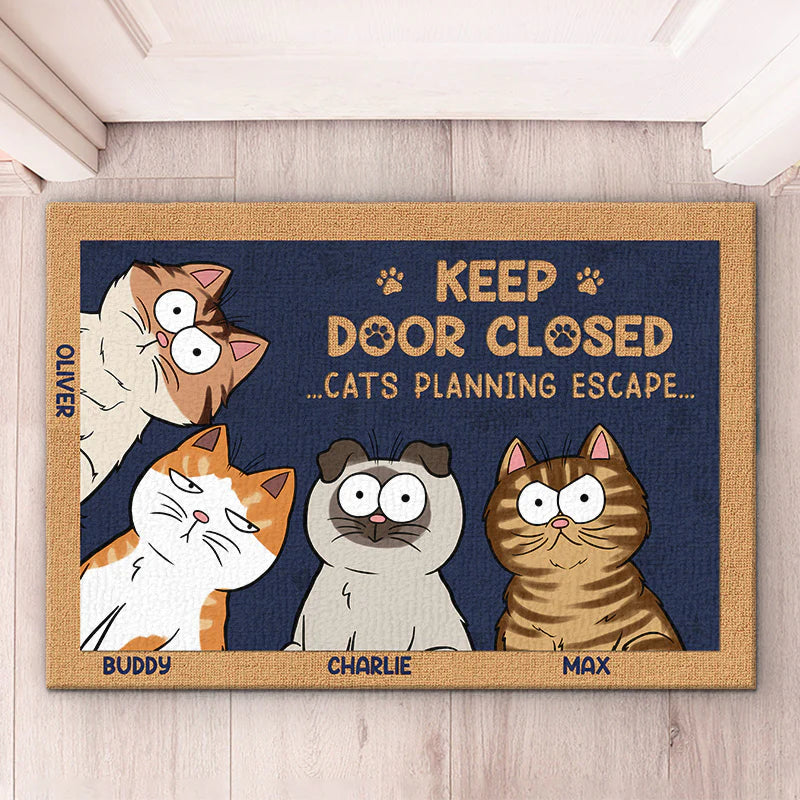 Accepeer Pet Doormat – Personalized Funny Dog Lover Gift, Custom Home Decor for Pet Parents, Birthday & Housewarming