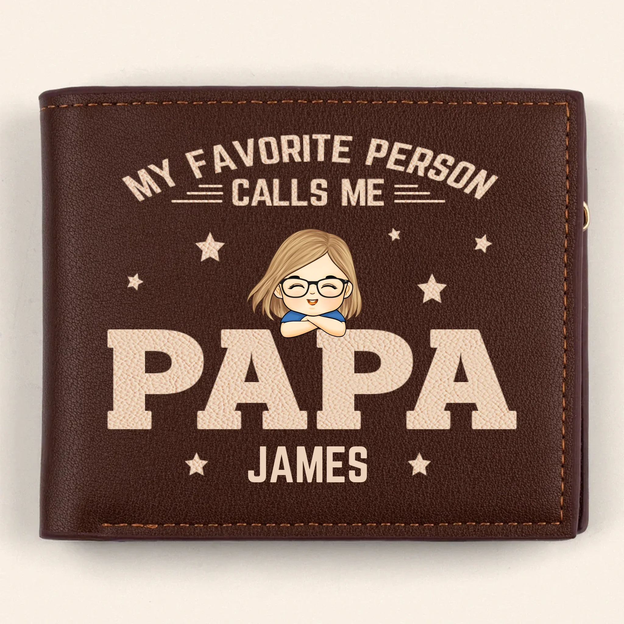 Accepeer Papa Wallet Personalized The Father’s Day Gift He’ll Actually Use
